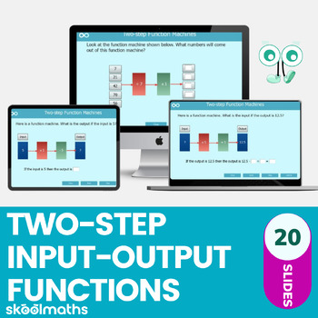 Preview of Input and Output Functions Two-step Math Interactive Digital Resources