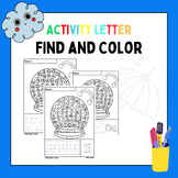 Find and Color Activity Letter Worksheet