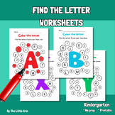 Find and Color the Letter Activity| Alphabet Recognition W