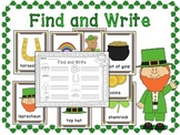 St. Patrick's Day Writing Center Activity (Reading March Words)