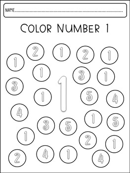 Numbers 1-20 Color by Code Worksheets - Pocket of Preschool