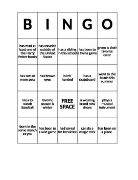 Preview of Find someone who... BINGO
