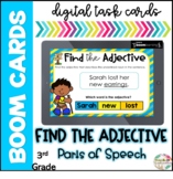 Find the Adjective | Boom Cards| Distance Learning