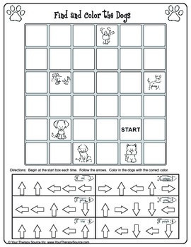 find the animals visual tracking visual spatial and