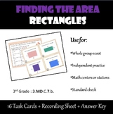 Finding the Area Task Cards: Rectangles