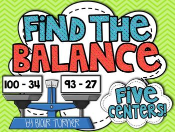 Preview of Find the Balance! Equations and Inequalities Centers