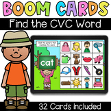 Find the CVC Word - Digital Task Cards - Boom Cards