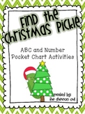 Find the Christmas Pickle Pocket Chart Activities BUNDLE