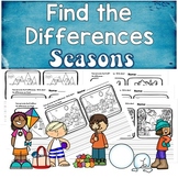 Find the Differences Seasons - Spring, Summer, Fall, and Winter 