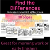 Find the Differences l Fun, Independent, Morning Work 