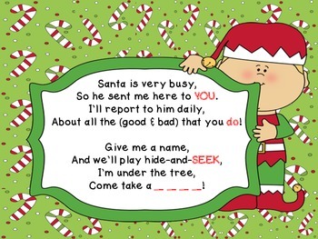 Elf Hiding Rhymes: Daily poems to help your students find your ...