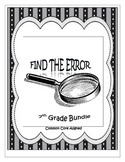 Find the Error Activities for the Year - 7th Grade Math En
