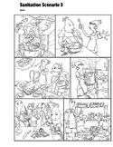 Find the Errors Comic; Sanitation Scenario 3; Culinary FAC