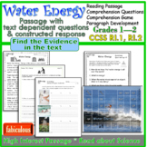 Find the Evidence in the Text* Science* Water Energy* CCSS