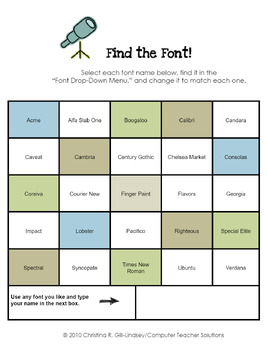 Preview of Find the Font! (for Google Docs)