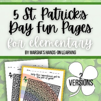 Find the Four Leaf Clover by Marsha s Hands On Learning TpT