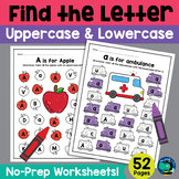 Find the Letter - Alphabet Recognition Worksheets - Find a