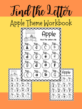 Preview of Find the Letter-26 Pages-All Letters Included-Apple Theme