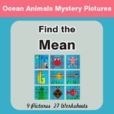 Find the Mean (Math Average) - Math Color-By-Number Math M