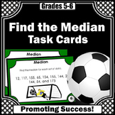 Find the Median Task Cards 6th Grade Math Review Measure o