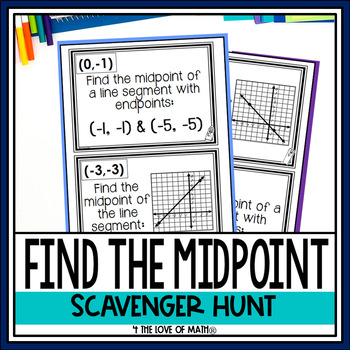 Preview of Finding the Midpoint Scavenger Hunt