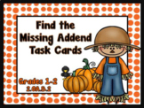 Fall Theme Task Cards - Finding the Unknown (Addition within 20)