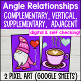 Find the Missing Angle Digital Pixel Art | Angle Relations