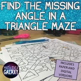 Missing Angle in a Triangle Digital Activity