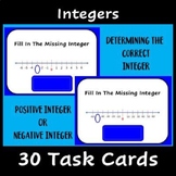 Find the Missing Integer on the Number line - BOOM CARDS
