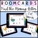 Find the Missing Letter CVC Words | Boom Cards