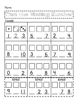 find the missing number 0 10 by the first grade diaries tpt