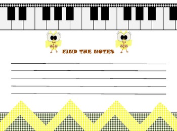Preview of Find the Notes