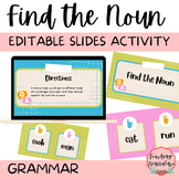 Find the Noun - Grammar Slides Activity for Elementary (Br