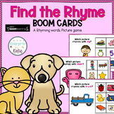 Find the Rhyme BOOM CARDS A Rhyming Words Game