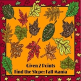Find the Slope Given 2 Points: Fall Mania PowerPoint Game