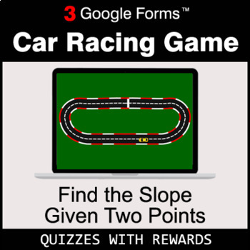 Preview of Find the Slope Given Two Points | Car Racing Game | Google Forms