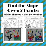 Find the Slope Given Two Points: Winter Themed Coloring Activity