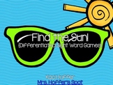Find the Sun {Differentiated Sight Word Games}