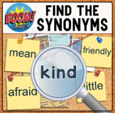 Find the Synonyms - Detective Themed Grammar Game - Distan