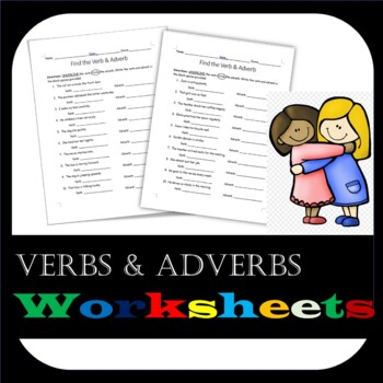Preview of Find the Verb & Adverb - Worksheets