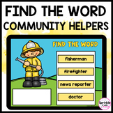 Find the Word Digital Community Helpers Vocabulary Activity