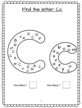 Find the letter: alphabet activity pages -Free by Homeschool Station