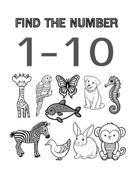 Preview of Find the number from 1 to 10