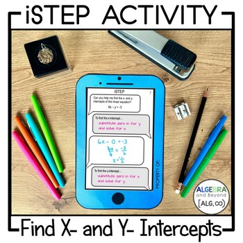 Preview of Find x and y Intercepts of Linear Equations Activity | iStep