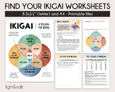 Find your ikigai printable worksheets, ikigai, mental heal