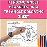 Finding Angle Measures on a Triangle Coloring Sheet