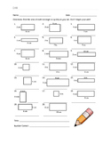 Finding Area Fluency Sheets - 3rd Grade CCSS Math - Timed 