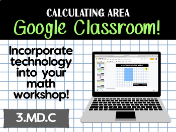 Preview of Finding Area - Google Classroom Activity (*Distance Learning)