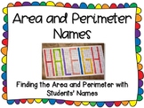 Finding Area and Perimeter in Students' Names