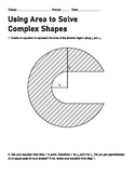 Finding Area of Composite Shapes Worksheet